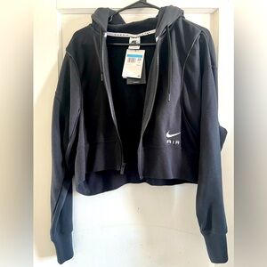 women's Nike crop zip up.